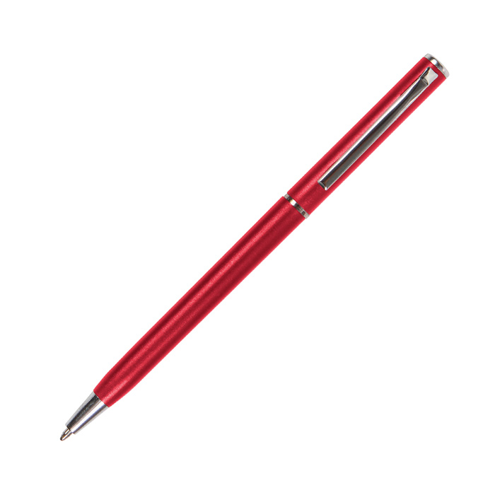 BL-160, Bolígrafo con barril de plástico ABS, con mecanismo twist, detalles en plástico cromado en clip y punta. Tinta de escritura negra.